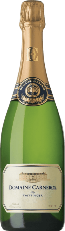 47,95 € Spedizione Gratuita | Spumante Bianco Taittinger Domaine Carneros Brut California stati Uniti Pinot Nero, Chardonnay 75 cl