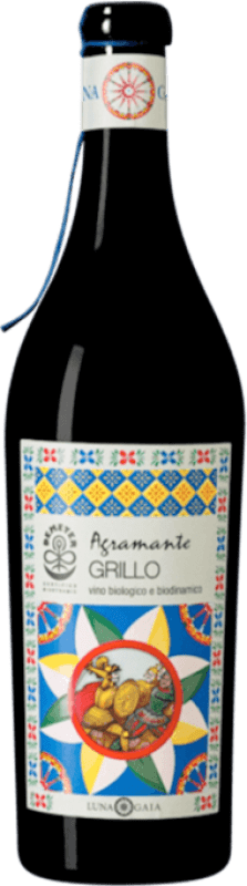 25,95 € Free Shipping | White Wine Bio Cantina Orsogna Luna Gaia Agramante D.O.C. Sicilia Sicily Italy Grillo Bio — Organic 75 cl