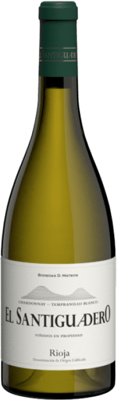 18,95 € Spedizione Gratuita | Vino Bianco D Mateos. El Santiguadero Chardonnay Tempranillo D.O.Ca. Rioja La Rioja Spagna Tempranillo, Chardonnay 75 cl