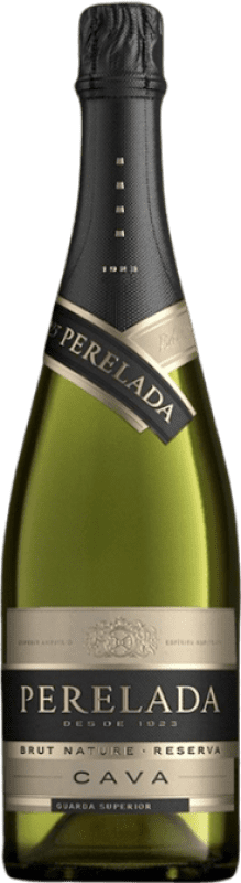 15,95 € Free Shipping | White Sparkling Wine Perelada & Chivite Brut Nature Reserve — Aged D.O. Cava Catalonia Spain Macabeo, Xarel·lo, Parellada 75 cl