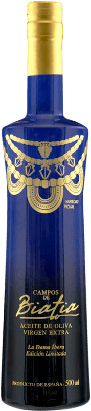 26,95 € Envio grátis | Azeite de Oliva Campos de Biatia La Dama Íbera Blue — Edição Azul, Edição Limitada, AOVE Virgem Extra Jaén Espanha Picual Garrafa Medium 50 cl