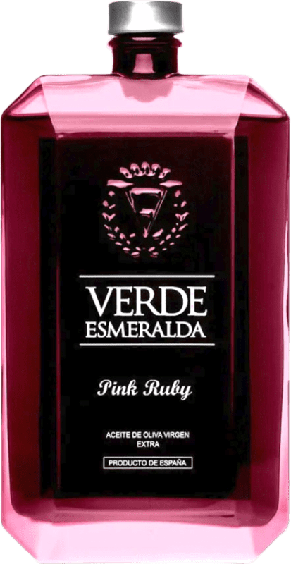 42,95 € Free Shipping | Olive Oil Verde Esmeralda Ruby Pink, EVOO Extra Virgin Jaén Spain Hojiblanca Medium Bottle 50 cl