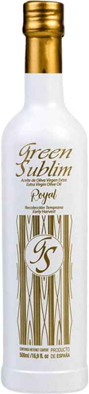 27,95 € Spedizione Gratuita | Olio d'Oliva Green Sublim EVO Extra Vergine Jaén Spagna Royal Bottiglia Medium 50 cl