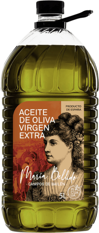 46,95 € Free Shipping | Olive Oil María Bellido EVOO Extra Virgin Jaén Spain Picual Jerrycan 5 L PET