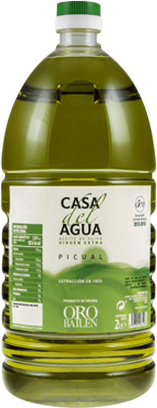21,95 € Envoi gratuit | Huile d'Olive Oro Bailén Casa del Agua PET Jaén Espagne Picual Carafe 2 L