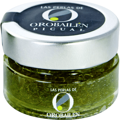 17,95 € Envoi gratuit | Huile d'Olive Oro Bailén Perlas 50 gr Jaén Espagne Picual Bouteille Miniature 5 cl