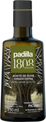 0,95 € Free Shipping | 20 units box Olive Oil Padilla 1808 Selection, EVOO Extra Virgin Jaén Spain Picual Small Bottle 25 cl