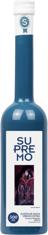 18,95 € Kostenloser Versand | Olivenöl Supremo E-NOL Extra Nativ Jaén Spanien Lucio Medium-Flasche 50 cl Glas