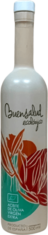14,95 € Envío gratis | Aceite de Oliva Buensalud Selección, AOVE Virgen Extra Jaén España Picual Eco — Ecológico Botella Medium 50 cl