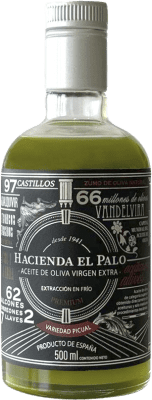 14,95 € Kostenloser Versand | Olivenöl Hacienda el Palo Premium, Sin Filtrar — Ungefiltert, E-NOL Extra Nativ Jaén Spanien Picual Medium-Flasche 50 cl