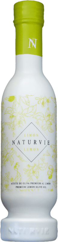15,95 € Free Shipping | Olive Oil Naturvie Premium, EVOO Extra Virgin Badajoz Spain Small Bottle 25 cl Limón — Lemon