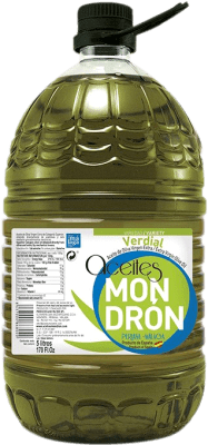 61,95 € 免费送货 | 橄榄油 Mondrón EVOO 特级初榨 Málaga 西班牙 Verdial — 维迪亚尔 塑料桶 5 L PET — 塑料