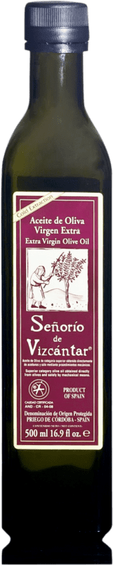 6,95 € Spedizione Gratuita | Olio d'Oliva Vizcántar Señorío de Vizcántar EVO Extra Vergine D.O.P. Priego de Córdoba Córdoba Spagna Bottiglia Medium 50 cl