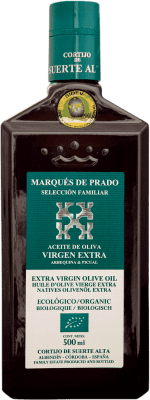 17,95 € Spedizione Gratuita | Olio d'Oliva Cortijo de Suerte Alta Marqués de Prado Selezione della Famiglia, EVO Extra Vergine Córdoba Spagna Eco — Biologico Bottiglia Medium 50 cl