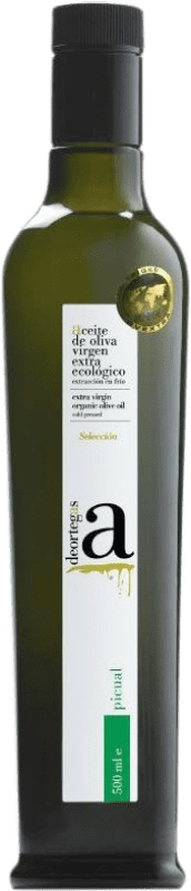 17,95 € Envío gratis | Aceite de Oliva Deortegas AOVE Virgen Extra Región de Murcia España Picual Eco — Ecológico Botella Medium 50 cl