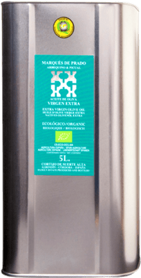 84,95 € Бесплатная доставка | Оливковое масло Cortijo de Suerte Alta Marqués de Prado Семейный отбор, ЭВО Экстра Вирджин Córdoba Испания Eco — Эко Био Органический Специальная банка 5 L