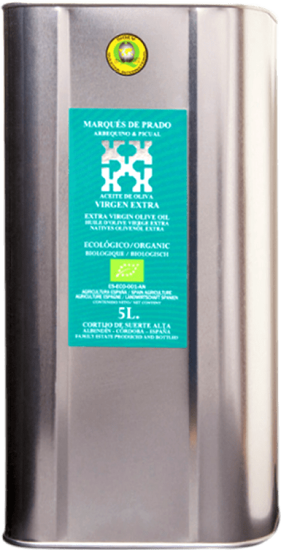74,95 € 免费送货 | 橄榄油 Cortijo de Suerte Alta Marqués de Prado Virgen Extra Selección Familiar Ecológico Córdoba 西班牙 大罐头 5 L