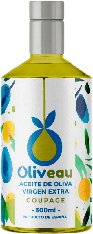 24,95 € Spedizione Gratuita | Olio d'Oliva Oliveau EVO Extra Vergine D.O.P. Priego de Córdoba Spagna Eco — Biologico Bottiglia Medium 50 cl