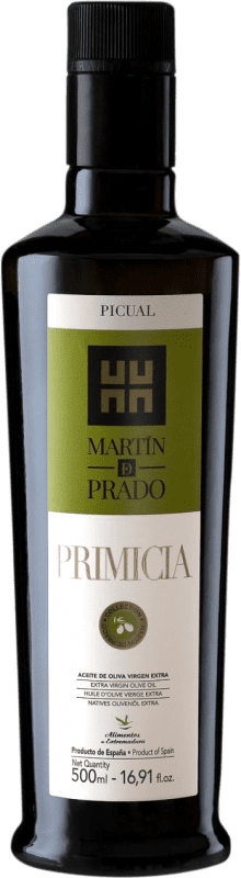 28,95 € Kostenloser Versand | Olivenöl Martín de Prado Primicia E-NOL Extra Nativ Cáceres Spanien Picual Medium-Flasche 50 cl
