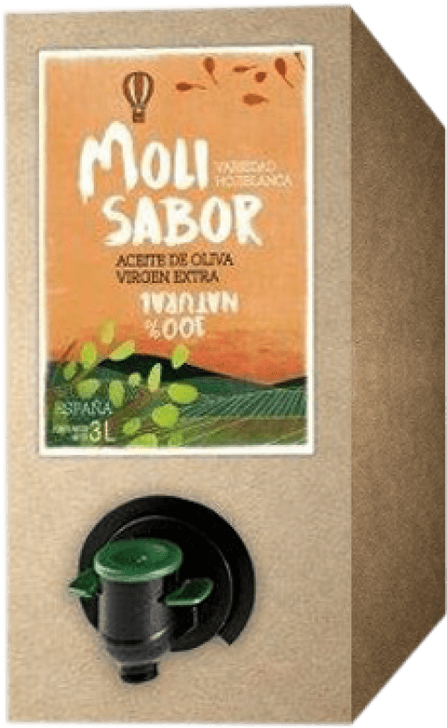 69,95 € Envoi gratuit | Huile d'Olive Oleícola Jaén Molisabor HOVE Vierge Extra Jaén Espagne Hojiblanca Bag in Box 3 L