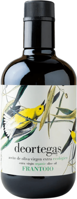 23,95 € Envío gratis | Aceite de Oliva Deortegas AOVE Virgen Extra Región de Murcia España Frantoio Eco — Ecológico Botella Medium 50 cl