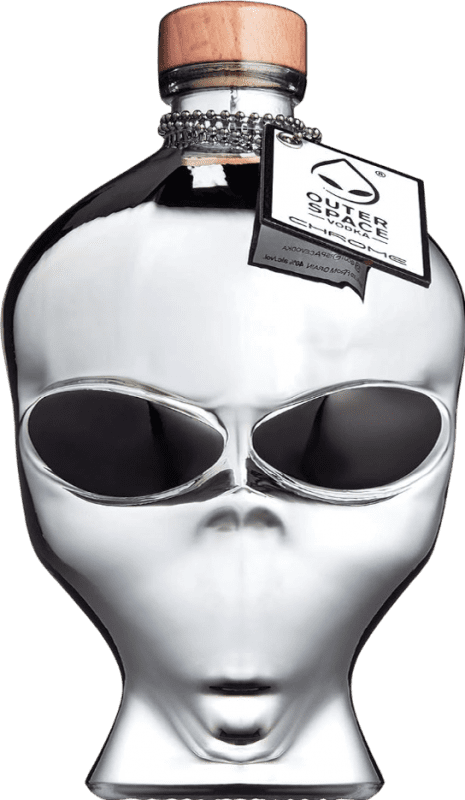 69,95 € Free Shipping | Vodka Outer Space Chrome Limited Edition United States 70 cl