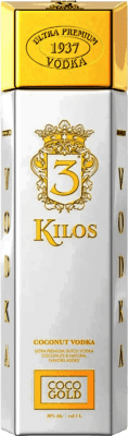 56,95 € Envío gratis | Vodka 3 Kilos Gold 999.9 Coconut Países Bajos Botella 1 L