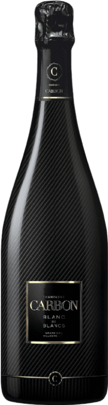 284,95 € Kostenloser Versand | Weißer Sekt Carbon Fiber Fibra de Carbono Millésimé, Blanc de Blancs A.O.C. Champagne Champagner Frankreich 75 cl