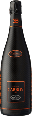 298,95 € Free Shipping | White sparkling Carbon Fiber Fibra de Carbono Bugatti Limited Edition Chiron A.O.C. Champagne Champagne France Bottle 75 cl