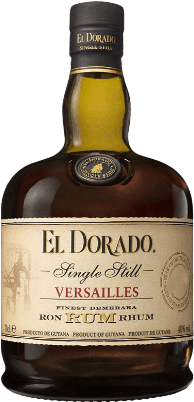 136,95 € Envio grátis | Rum Demerara El Dorado Single Still Versailles Guiana 70 cl