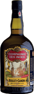 81,95 € Envio grátis | Rum Compagnie des Indes Blended Boulet Canon França 12 Anos Garrafa 70 cl