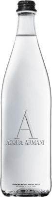 72,95 € Envoi gratuit | Boîte de 24 unités Eau Acqua Armani Sparkling Gas Italie Bouteille Tiers 33 cl