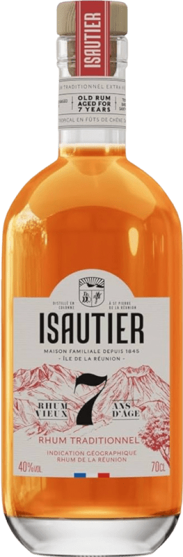79,95 € Kostenloser Versand | Rum Isautier Agricole Frankreich 7 Jahre 70 cl