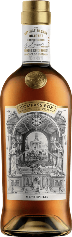 434,95 € Envío gratis | Whisky Blended Compass Box Metropolis Escocia Reino Unido Botella 70 cl