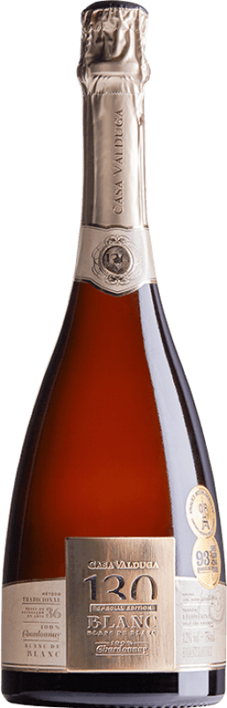 43,95 € Envoi gratuit | Vin Mousseux Blanc Casa Valduga 130 Brut Blanc de Blancs I.G. Vale dos Vinhedos Brésil Chardonnay Bouteille 75 cl