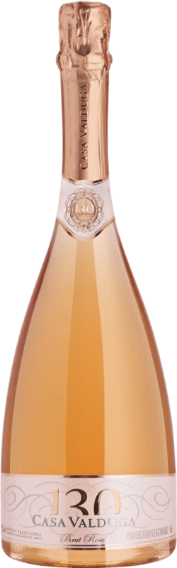 35,95 € Бесплатная доставка | Розовое игристое Casa Valduga 130 Rosé брют I.G. Vale Dos Vinhedos Бразилия Pinot Black, Chardonnay бутылка 75 cl