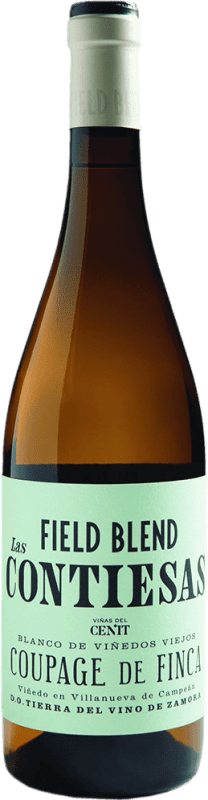 13,95 € Envio grátis | Vinho branco Viñas del Cénit Field Blend Bonales Las Contiesas D.O. Tierra del Vino de Zamora Castela e Leão Espanha Tempranillo, Grenache Tintorera, Godello, Albillo, Palomino Fino, Verdejo, Doña Blanca Garrafa 75 cl