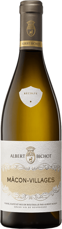 26,95 € Envio grátis | Vinho Branco Albert Bichot Villages A.O.C. Mâcon Borgonha França Chardonnay 75 cl