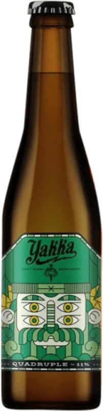 5,95 € 送料無料 | ビール Yakka Quadruple Malt — クアドラプルモルト ムルシア地方 スペイン 1/3ボトル 33 cl