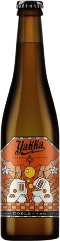 4,95 € 送料無料 | ビール Yakka Doble Malta — ダブルモルト ムルシア地方 スペイン 1/3ボトル 33 cl