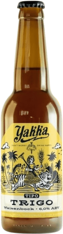 4,95 € Envio grátis | Cerveja Yakka Região de Múrcia Espanha Garrafinha Terço 33 cl Myrtille — Mirtilos