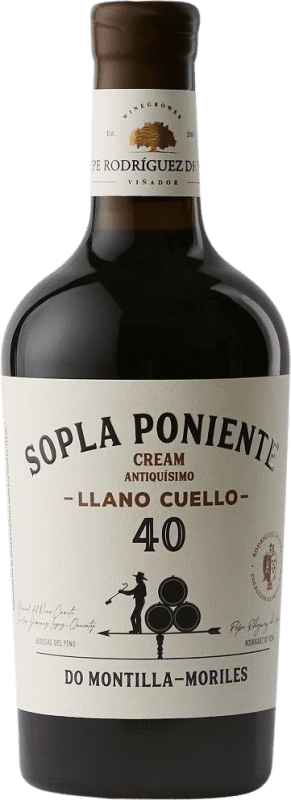 66,95 € Free Shipping | Fortified Wine Pepe Rodríguez de Vera Sopla Poniente Llano Cuello Cream D.O. Montilla-Moriles Andalusia Spain Pedro Ximénez Medium Bottle 50 cl