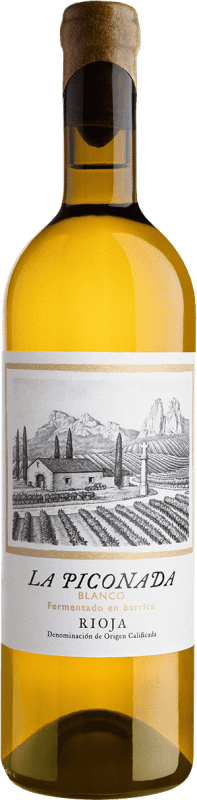 22,95 € 送料無料 | 白ワイン La Piconada D.O.Ca. Rioja ラ・リオハ スペイン Tempranillo — テンプラニーリョ, Chardonnay — シャルドネ ボトル 75 cl