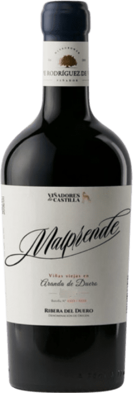 36,95 € 免费送货 | 红葡萄酒 Pepe Rodríguez de Vera Viñadores de Castilla Malprende D.O. Ribera del Duero 卡斯蒂利亚莱昂 西班牙 Tempranillo — 丹魄, Albillo — 阿尔比略 75 cl