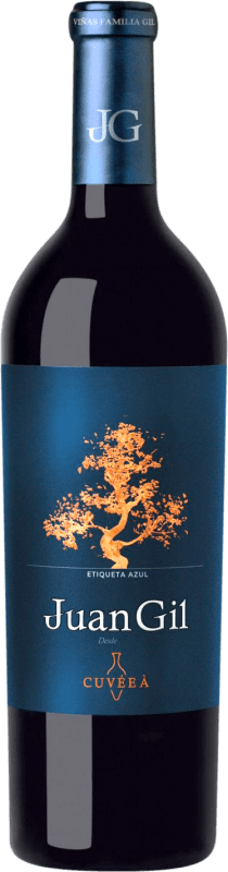 53,95 € Бесплатная доставка | Красное вино Juan Gil Etiqueta Azul Cuvée A D.O. Jumilla Регион Мурсия Испания Monastrell бутылка 75 cl