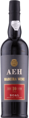 39,95 € Envio grátis | Vinho fortificado H&H Henriques & Henriques AEH Semi-seco Semi-doce I.G. Madeira Madeira Portugal Boal 10 Anos Garrafa Medium 50 cl