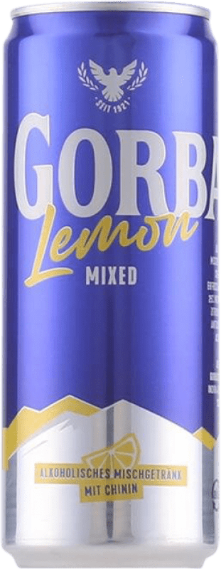 58,95 € 免费送货 | 盒装12个 调和剂 Mixer Gorbatschow 德国 罐 33 cl Lemon — 柠檬, Vozka — 伏特加