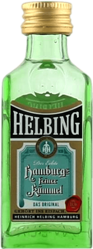 31,95 € 免费送货 | 盒装25个 西班牙渣酿白兰地 Orujo Helbing Hamburgs Feiner 德国 中瓶装 50 cl Kümmel — 葛缕子