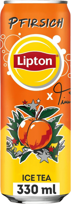 0,95 € Spedizione Gratuita | Bibite Lipton Germania Lattina 33 cl Pfirsich — Pesca, Ice Tea — Tè Freddo