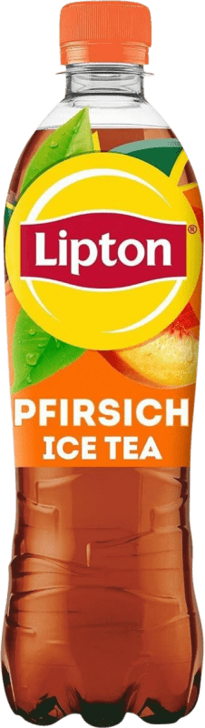 4,95 € 免费送货 | 盒装6个 碳酸饮料 Lipton 德国 中瓶装 50 cl PET — 塑料 Pfirsich — 桃子, Ice Tea — 冰茶